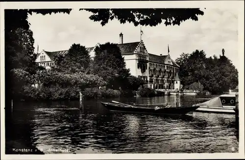 Ak Konstanz am Bodensee, Inselhotel