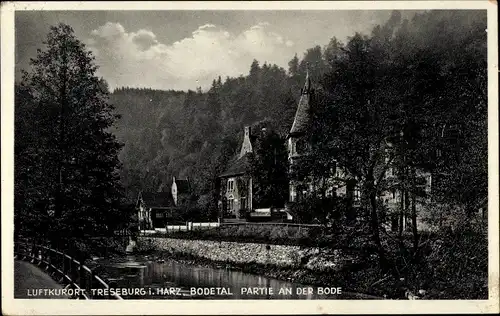 Ak Treseburg Thale im Harz, Bodetal, Bode
