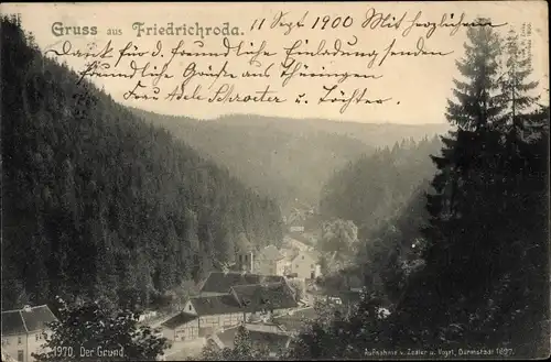 Ak Friedrichroda im Thüringer Wald, Panorama