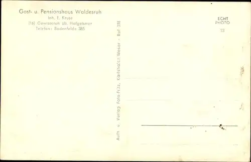 Ak Bodenfelde an der Weser, Weserblick-Waldesruh