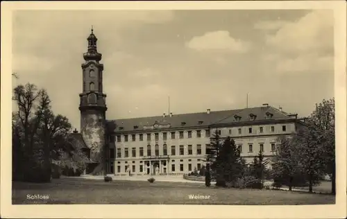 Ak Weimar in Thüringen, Schloss