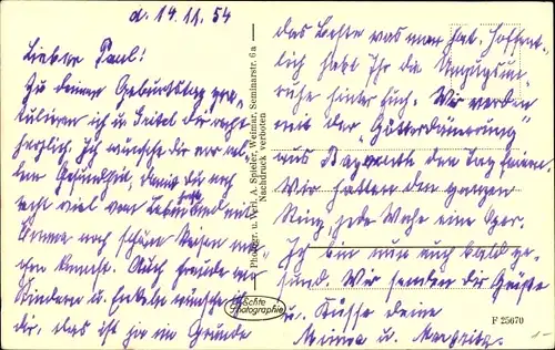 Ak Weimar in Thüringen, Schloss