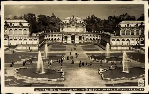 Ak Dresden Altstadt, Zwinger Wallpavillon