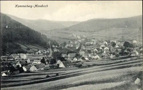 Ak Kammerberg Manebach Ilmenau in Thüringen, Panorama