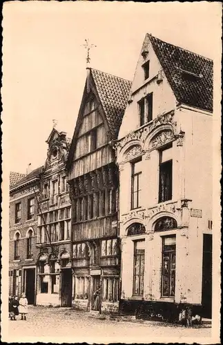 Ak Mechelen Mechelen Flandern Antwerpen, Haus des Teufels und des Paradieses