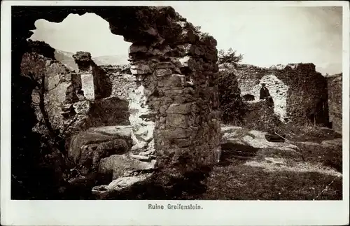 Ak Hadersfeld Niederösterreich, Ruine Greifenstein