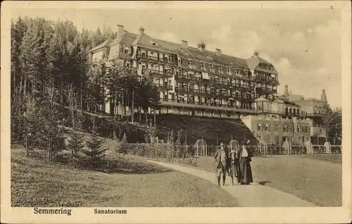 Ak Semmering in Niederösterreich, Sanatorium