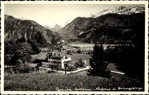 Ak Neuhaus Weissenbach an der Triesting Niederösterreich, Pension-Gasthaus mit Kaisergebirge