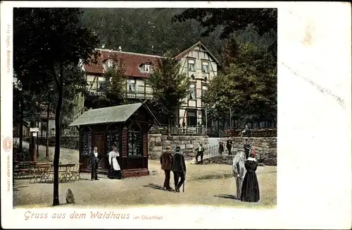 Ak Oker Goslar am Harz, Gaststätte Waldhaus im Okerthal
