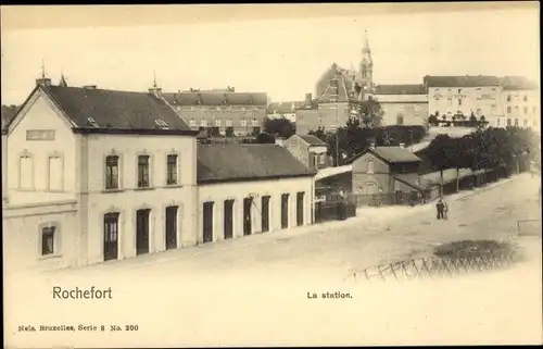 Ak Rochefort Wallonien Namur, Bahnhof