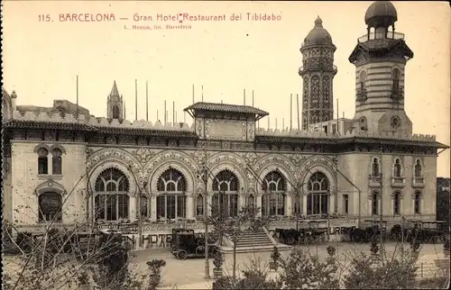 Ak Barcelona Katalonien Spanien, Gran Hotel Restaurant del Tibidabo