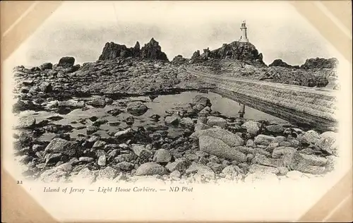 Ak Kanalinsel Jersey, Leuchtturm Corbiere, Leuchtturm