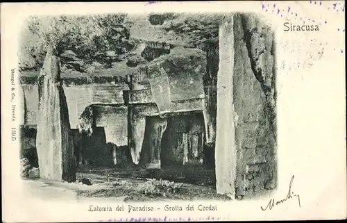 Ak Siracusa Syrakus Sizilien, Latomia del Paradiso, Grotta dei Cordai