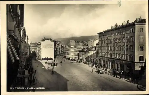 Ak Triest Trieste Friuli Venezia Giulia, Piazza Impero