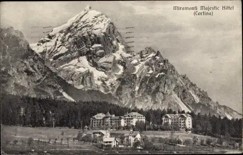 Ak Cortina d'Ampezzo Veneto, Miramonti Majestic Hotel