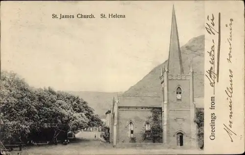 Ak St Helena, St. James Kirche