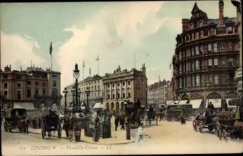 Ak West End London City England, Piccadilly Circus