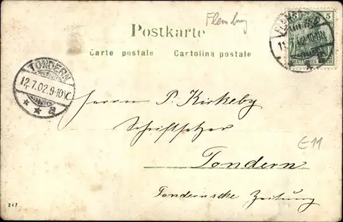 Foto Ak Flensburg in Schleswig Holstein, Diakonissenanstalt