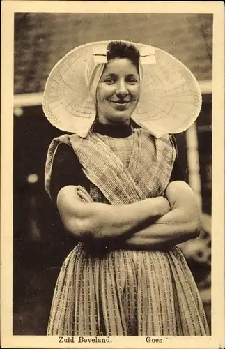 Ak Zuid Beveland Zeeland Niederlande, Niederländische Tracht, Portrait