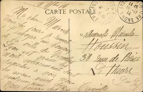 Ak Lyon Rhône, Exposition Coloniale 1914, Deutscher Stand, Gulasch-Kanone