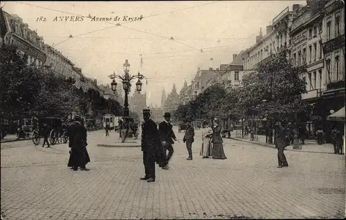 Ak Antwerpen Antwerpen Flandern, Avenue de Keyzer