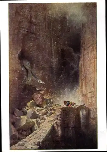 Künstler Ak Böcklin, Arnold, Drachenschlucht