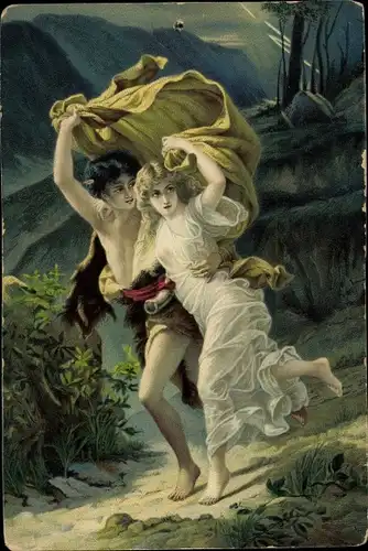 Künstler Ak Cot, Pierre Auguste, Der Sturm