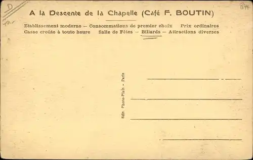 Ak Monflières Somme, Cafe F. Boutin, Kiosque