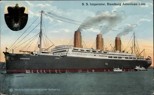 Ak Dampfer Imperator, HAPAG
