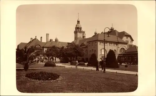 Foto Ak Świnoujście Swinemünde Pommern, Kurpark, Kurhotel