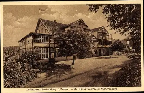 Ak Stecklenberg Thale im Harz, Bezirks-Jugendheim Stecklenberg