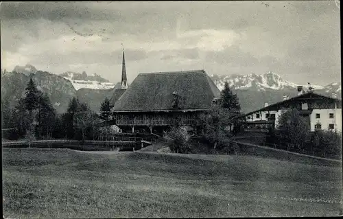 Ak Klobenstein Collalbo Ritten Renon Südtirol, Hl. Kreuz