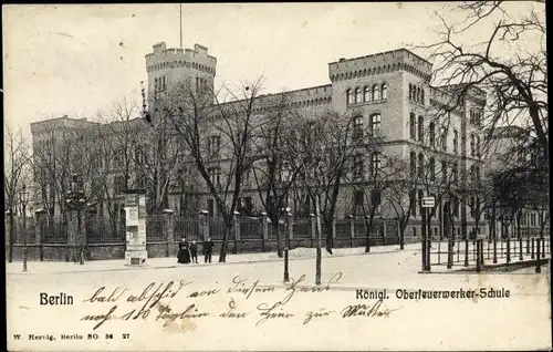 Ak Berlin Mitte, Königliche Oberfeuerwerker-Schule