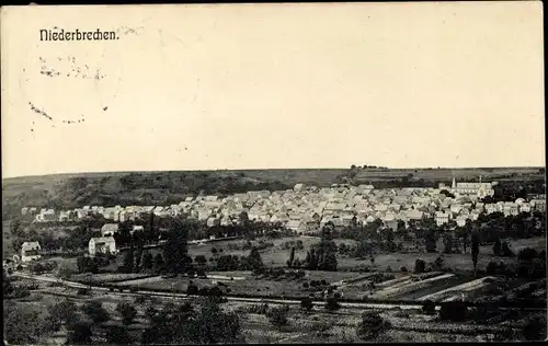 Ak Niederbrechen Brechen in Hessen, Blick auf Ortschaft und Umgebung