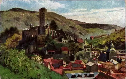 Künstler Ak Quirin, Eppstein im Taunus, Burg