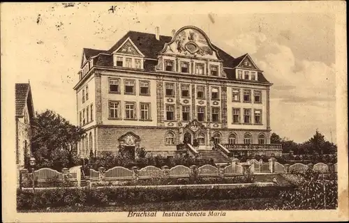 Ak Bruchsal im Kraichgau, Institut Sancta Maria
