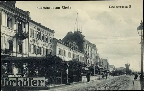 Ak Rüdesheim am Rhein, Rheinstraße 11, Hotel Rheinstein