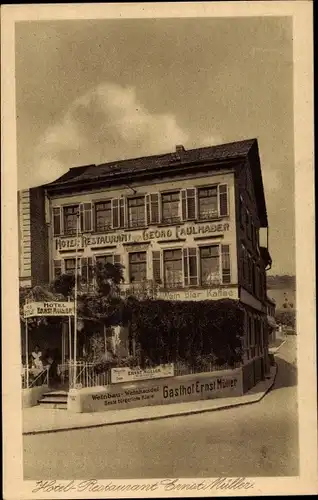 Ak Rüdesheim am Rhein, Hotel Restaurant Georg Faulhaber