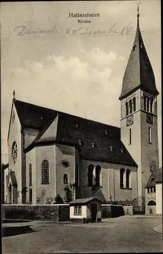 Ak Hattersheim am Main in Hessen, Kirche