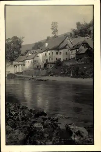 Ak Kastenreith Oberösterreich, Uferpartie