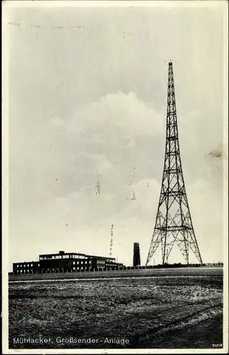 Ak Mühlacker im Enzkreis, Großsender-Anlage