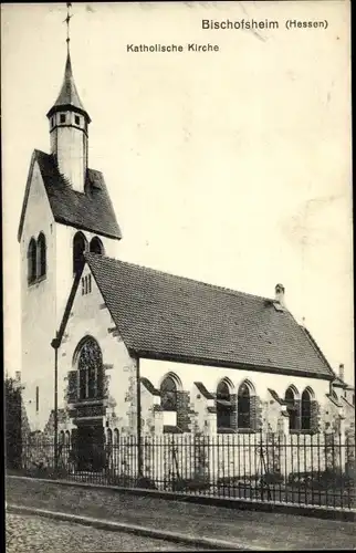 Ak Bischofsheim Maintal in Hessen, Katholische Kirche