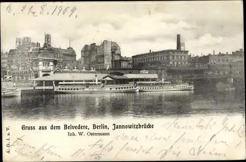 Ak Berlin Mitte, Belvedere, Jannowitzbrücke