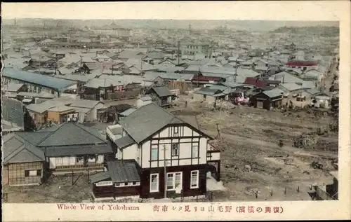 Ak Yokohama Präf. Kanagawa Japan, Totalansicht