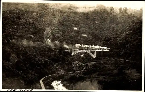 Ak Anaikloof Sumatra Indonesien, Eisenbahnbrücke