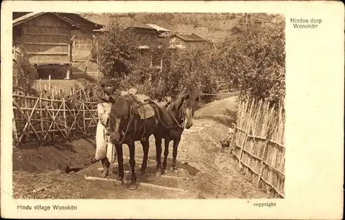 Ak Wonokitri Java Indonesien, Hindu village