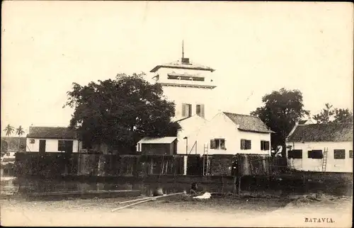 Ak Batavia Jakarta Java Indonesien, Ortspartie