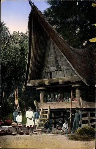 Ak Sumatra Indonesien, Rheinische Mission, Töpferei