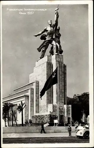 Ak Paris, Weltausstellung 1937, Pavillon der Sowjetunion