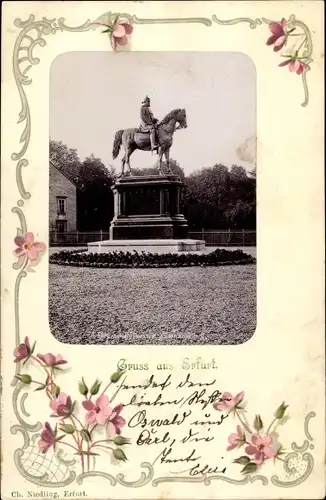 Passepartout Ak Erfurt in Thüringen, Denkmal